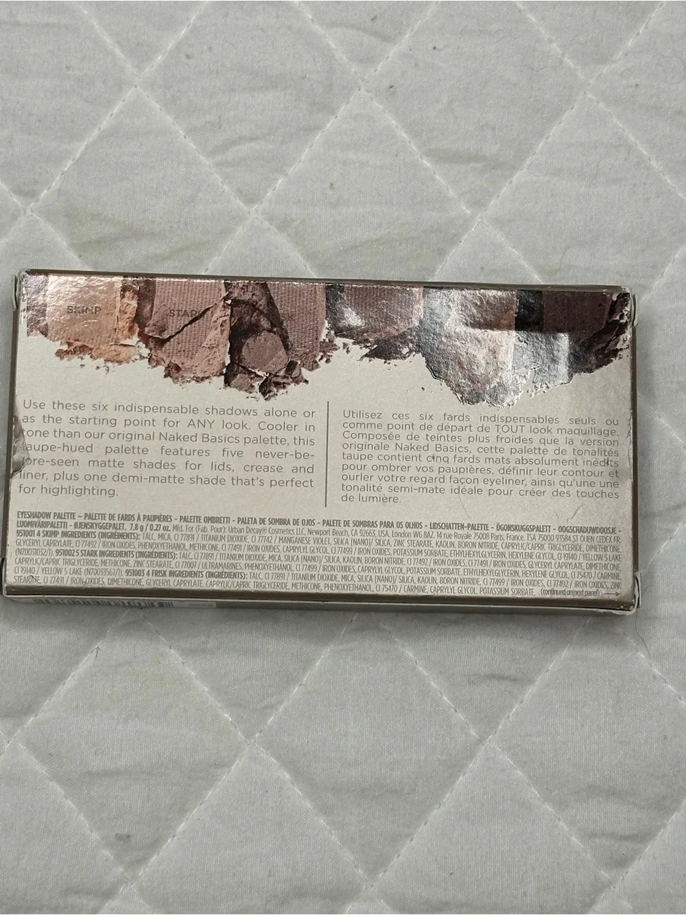 Urban Decay Naked2 Basics Eyeshadow Palette - Neutral Taupe Shades NWB